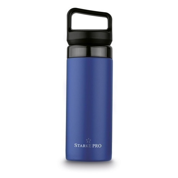 Butelka termiczna z sitkiem Starke Pro Lazaro 400 ml granatowa