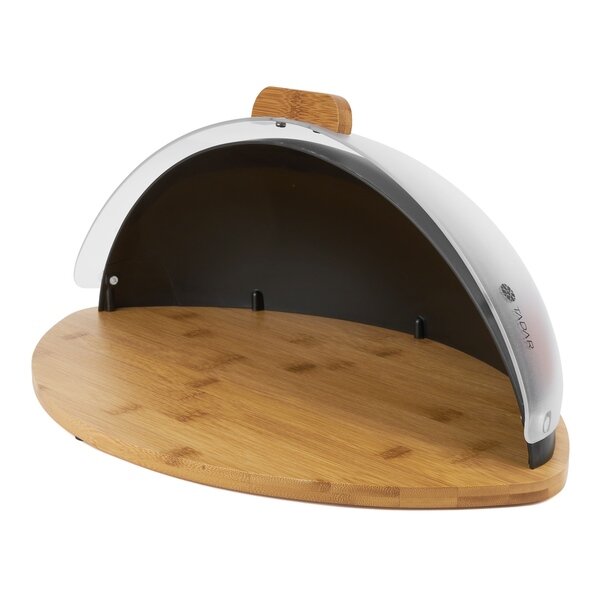 Chlebak nowoczesny Tadar Ovum 44 x 28.5 x 17 cm czarny