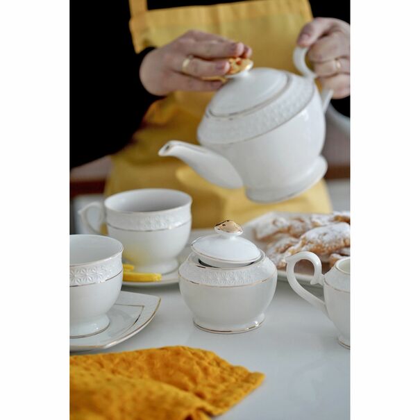 Cukiernica i mlecznik Tadar Etiuda porcelana NBC 280 ml/250 ml