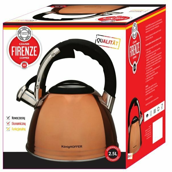 Czajnik tradycyjny KonigHOFFER Firenze 2,5 l miedziany