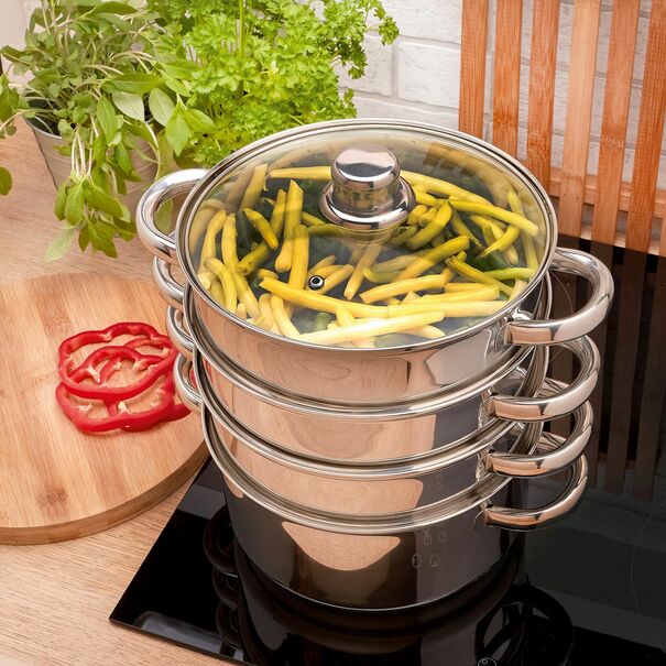 Garnek do gotowania na parze Konighoffer Senso 24 cm 5 element&oacute;w