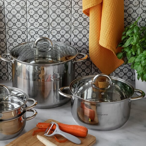 Garnek na indukcję ze stali nierdzewnej Konighoffer Faro 3,4 l