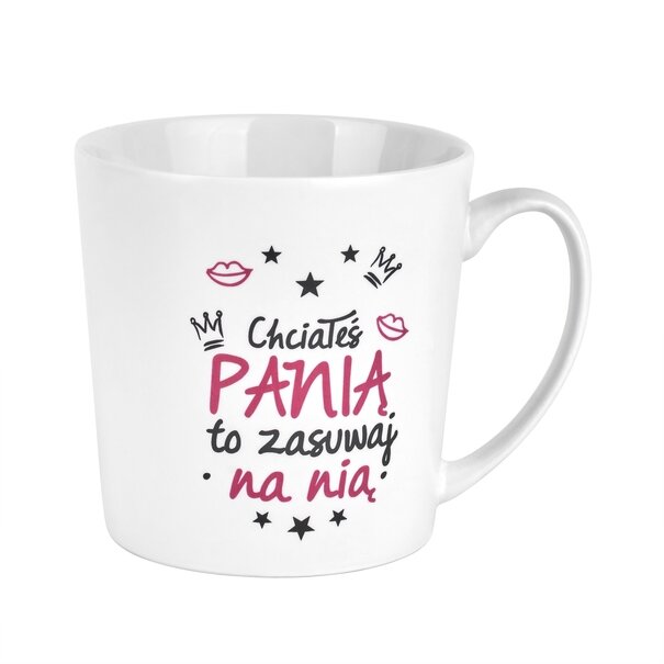 Kubek porcelanowy NBC BGtech Crazy girl mam fantazję 480 ml