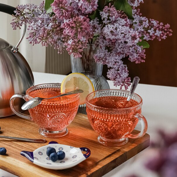 Kubki szklane filiżanki Tadar Laura 400 ml 6 sztuk