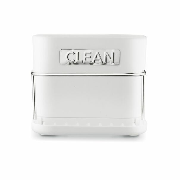 Ociekacz na sztućce z podstawką Tadar Clean 13,5 x 12 x 10,8 cm biały