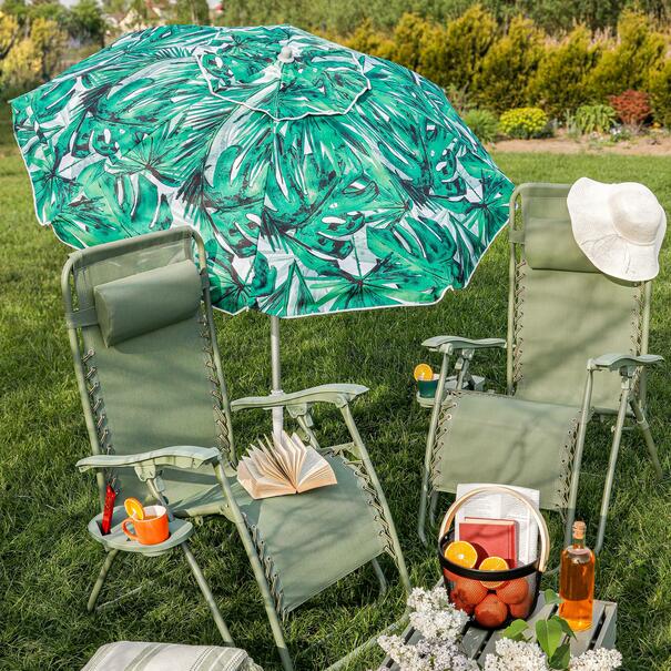 Parasol plażowy łamany Tadar Monstera 200 cm