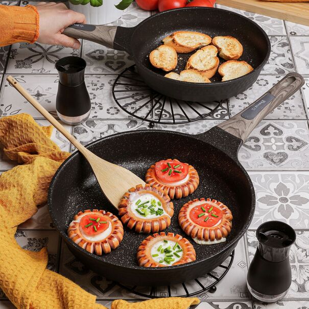Patelnia na indukcję z powłoką marmurową Starke Pro Embossed 28 cm