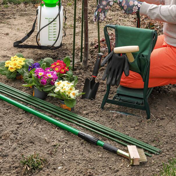 Pikownik ogrodniczy sadzarka z drewnianą rączką Tadar 28,5 cm