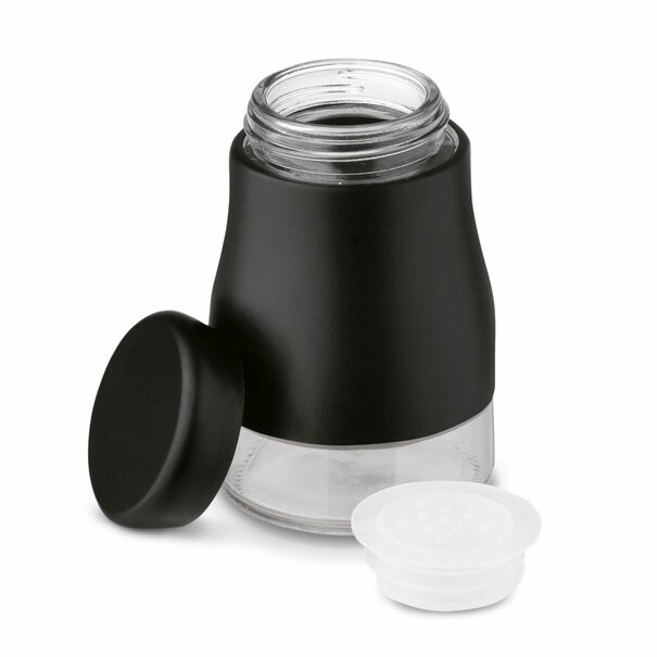 Pojemnik na przyprawy szklany Tadar Miri 150 ml czarny