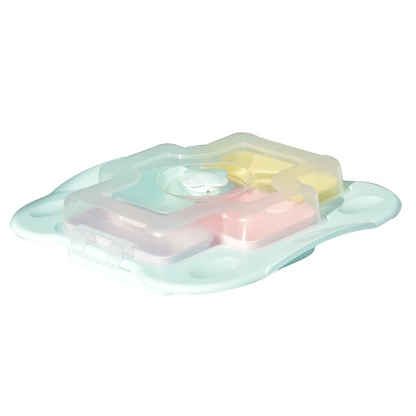 Pojemnik śniadaniowy Sunplast Pastel Lunchbox 27 x 28 x 7 cm mix kolor&oacute;w