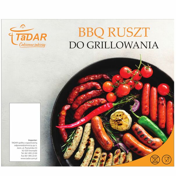 Ruszt do grilla Tadar BBQ 24,5 x 33 x 58,5 cm