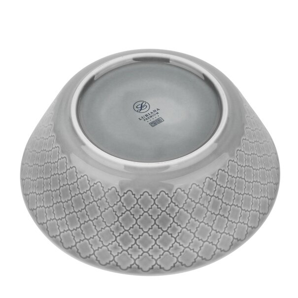 Salaterka porcelanowa Lubiana Marrakesz 23 cm szara