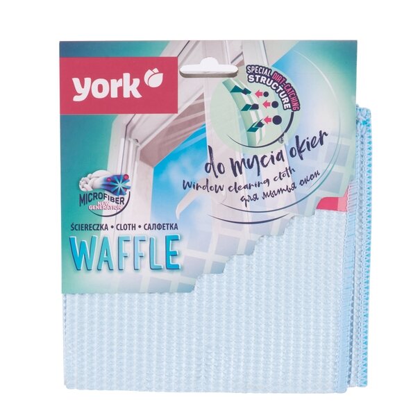 Ścierka z mikrofibry do okien York Waffle