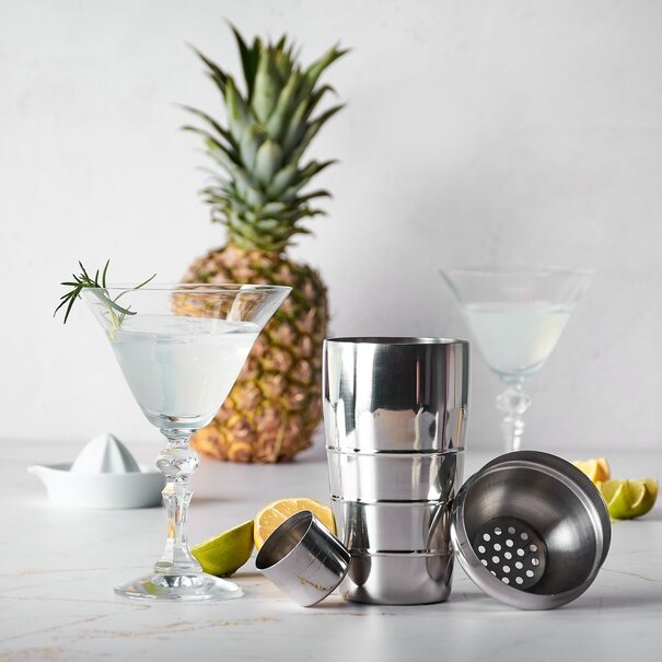 Shaker do drink&oacute;w i koktajli Tadar Galeo 500 ml karbowany