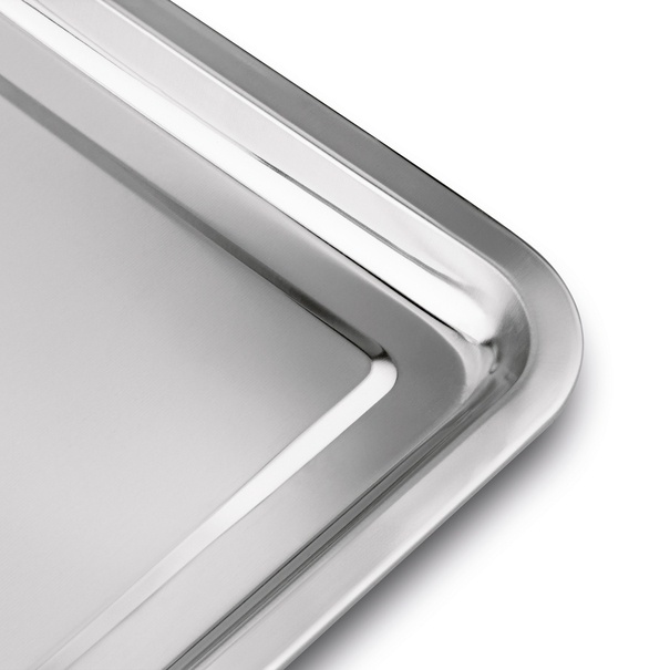 Taca metalowa nierdzewna Tadar 59,5 x 39,5 cm prostokątna