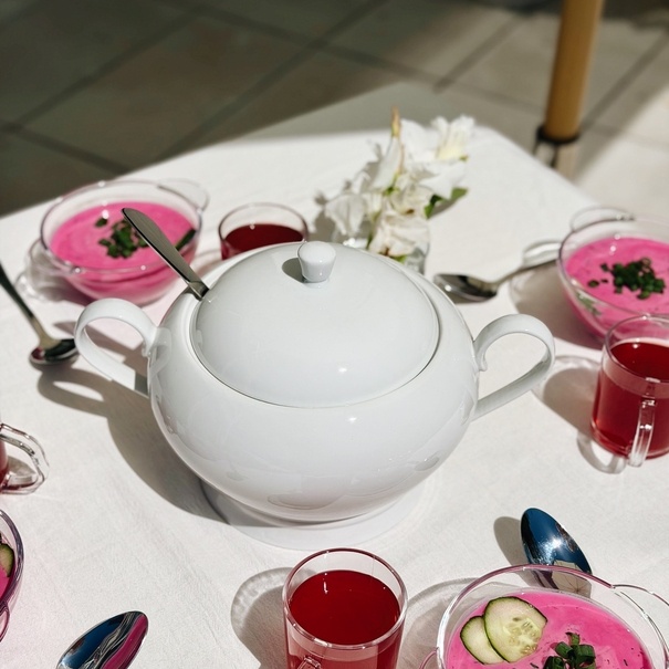 Waza do zupy porcelanowa Tadar II 3 l biała