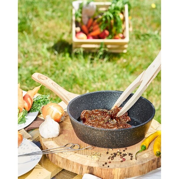 Zestaw 3 patelni granitowych głębokich Konighoffer Pescado 20 24 28 cm
