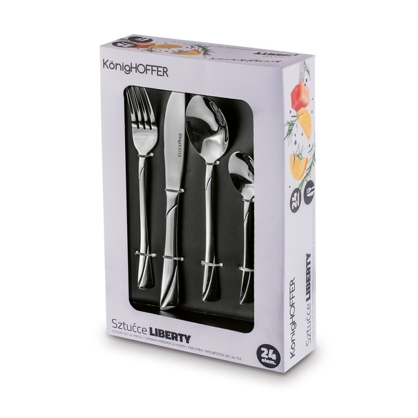 Zestaw sztućc&oacute;w na 6 os&oacute;b Konighoffer Liberty 24 elementy