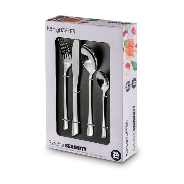 Zestaw sztućc&oacute;w na 6 os&oacute;b Konighoffer Serenity 24 elementy
