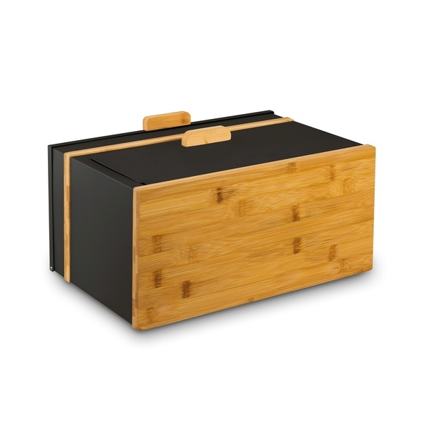 Chlebak stalowy dwupoziomowy Konighoffer Artesano 38 x 18 x 23 cm czarny