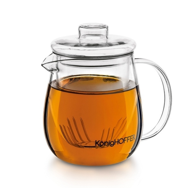 Dzbanek szklany borokrzemowy z zaparzaczem Konighoffer Flux 700 ml