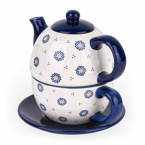 Dzbanek z filiżanką i spodkiem Tadar Folklor 360 ml/340 ml