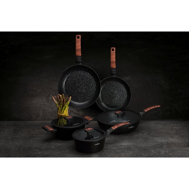 Garnek na indukcję non-stick z pokrywką Starke Pro Archie Wooden 1,6 l