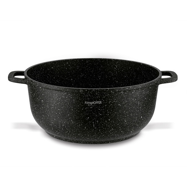 Garnek na indukcję z pokrywką Konighoffer Pollo Black 6,5 l