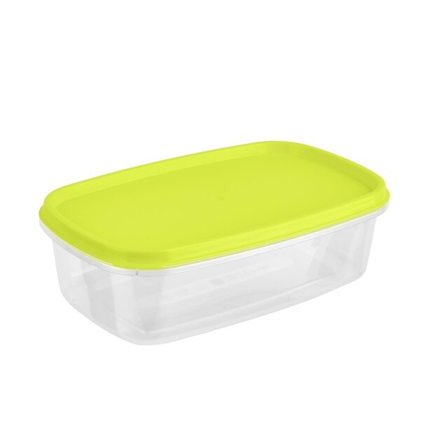 Komplet 4 pojemnik&oacute;w prostokątnych Plastic Forte mix kolor&oacute;w