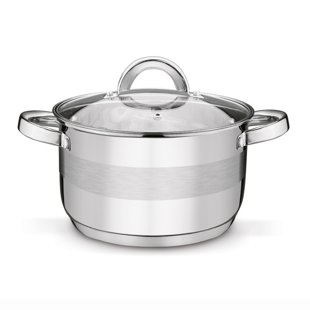 Komplet garnk&oacute;w nierdzewnych z patelnią non stick Tadar Roger 12 element&oacute;w