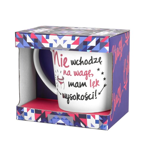Kubek porcelanowy NBC BGtech Crazy girl nie wchodzę 480 ml