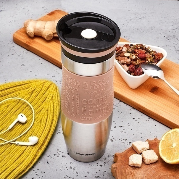 Kubek termiczny Konighoffer Loara 400 ml cappuccino