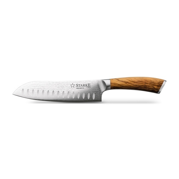 N&oacute;ż Santoku z twardej stali Starke Pro Keiko Yoko 17,5 cm