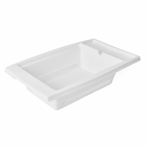 Ociekacz kuchenny na zlew Plastic Forte 27,5 x 43,5 x 10 cm biały
