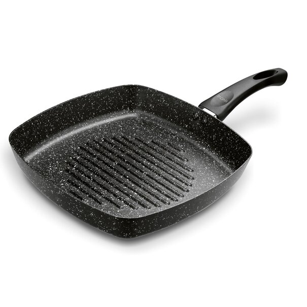 Patelnia grillowa marmurkowa Tadar Marmara Black 26 cm bez indukcji