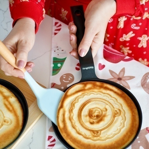 Patelnia na indukcję do naleśnik&oacute;w i plack&oacute;w Konighoffer Leo 18 cm