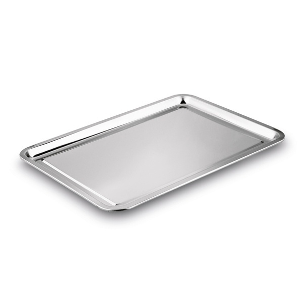 Taca metalowa nierdzewna Tadar 49,5 x 34,5 cm prostokątna