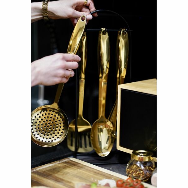 Zestaw przybor&oacute;w kuchennych Starke Pro Ultime Gold 7 element&oacute;w