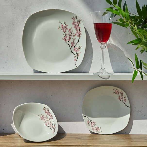 Zestaw talerzy porcelanowych Tadar Milagros 18 element&oacute;w