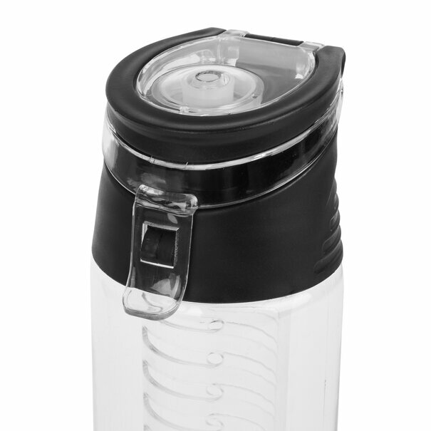 Butelka z wkładem na owoce i l&oacute;d plastikowa Tadar 700 ml czarna