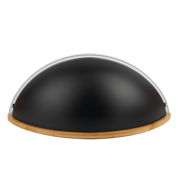 Chlebak nowoczesny Tadar Ovum 44 x 28.5 x 17 cm czarny