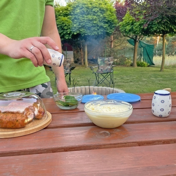Deska bambusowa z kloszem Tadar 18,8 cm okrągła