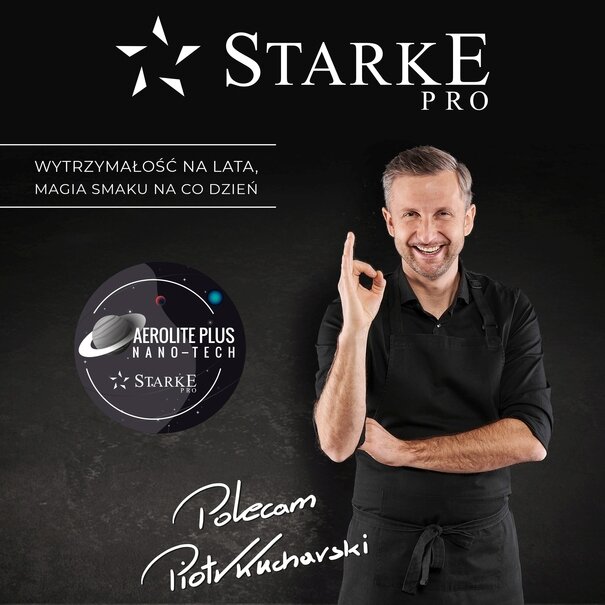 Garnek na indukcję non-stick z pokrywką Starke Pro Archie Wooden 1,6 l