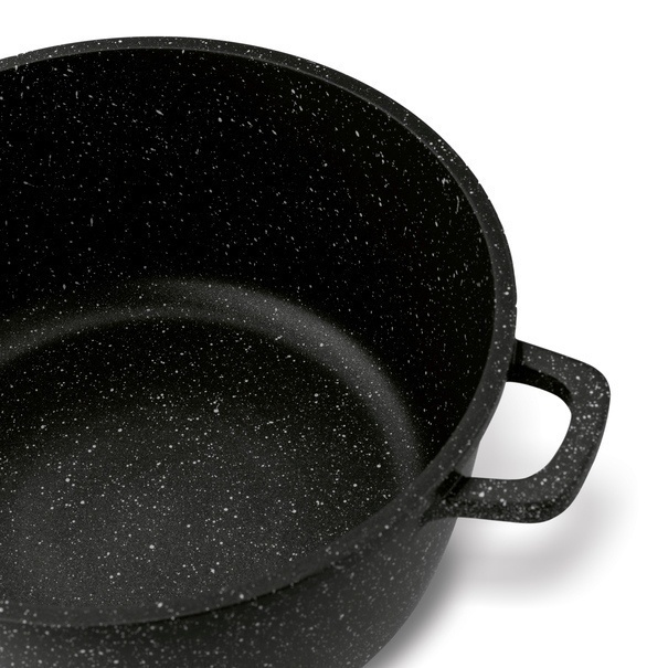 Garnek na indukcję z pokrywką Konighoffer Pollo Black 6,5 l