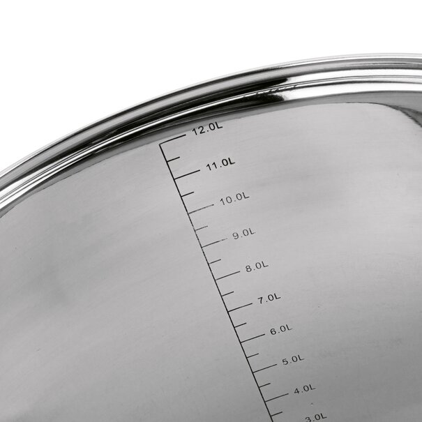 Garnek na indukcję ze stali nierdzewnej wysoki Konighoffer Faro 12 l