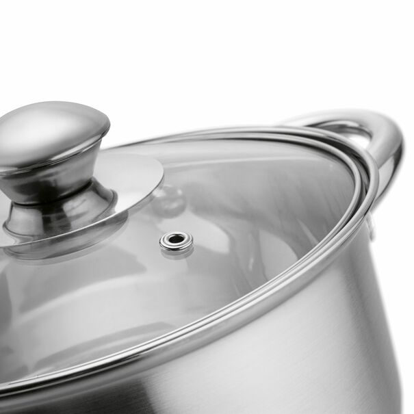 Garnek ze stali nierdzewnej Tadar Cori 18 cm z pokrywką