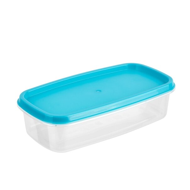 Komplet 4 pojemnik&oacute;w prostokątnych Plastic Forte mix kolor&oacute;w