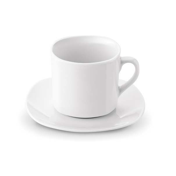 Komplet 6 filiżanek do kawy ze spodkami Tadar 220 ml