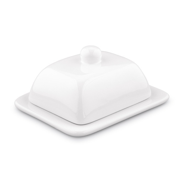 Maselniczka ceramiczna z pokrywką Tadar 16 x 13 x 8,5 cm biała