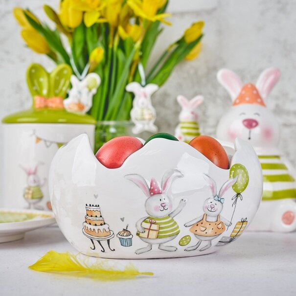 Misa ceramiczna Tadar Wielkanoc Bunny Skorupka 1,6 l 21,7 x 17,2 x 11,6 cm